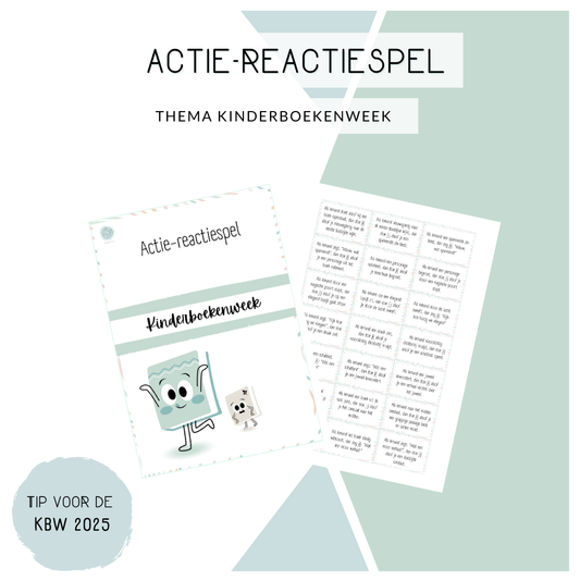 Actie-reactie spel - Thema: Kinderboekenweek