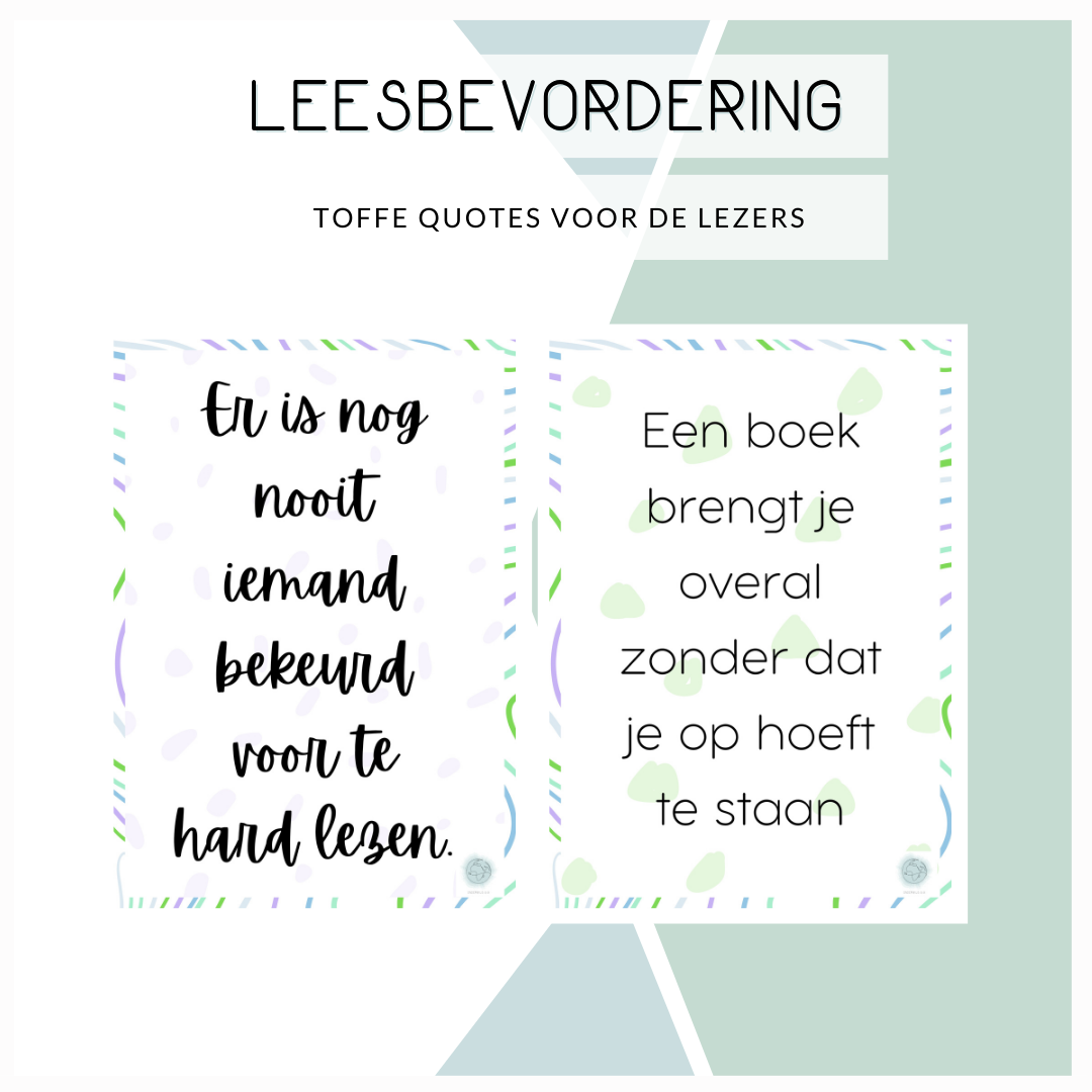 Quotes leesbevordering (paars-blauw-groen)