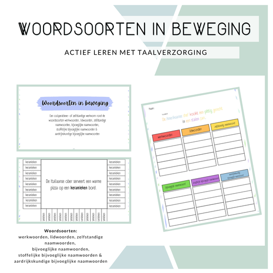 Woordsoorten bewegen - versie 2