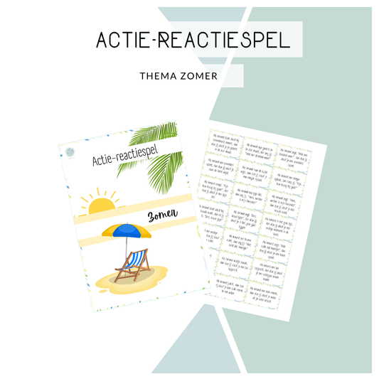Actie-reactie spel - Thema: Zomer