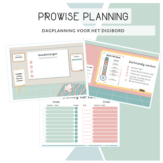 Prowise planning - pastel