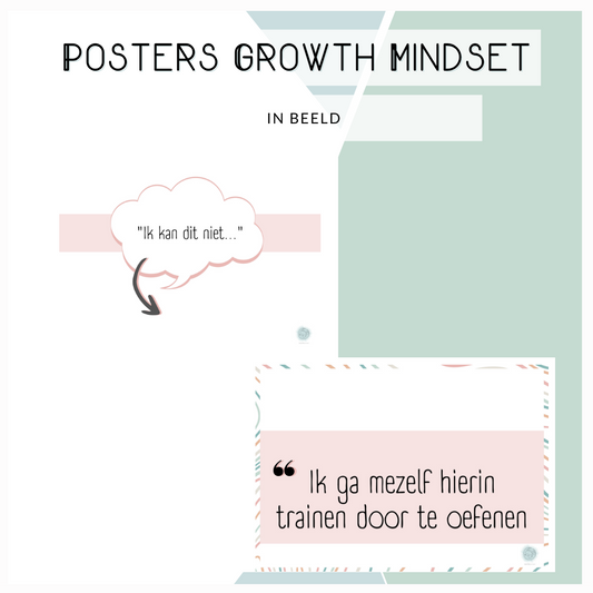 Poster Growth Mindset (pastel)