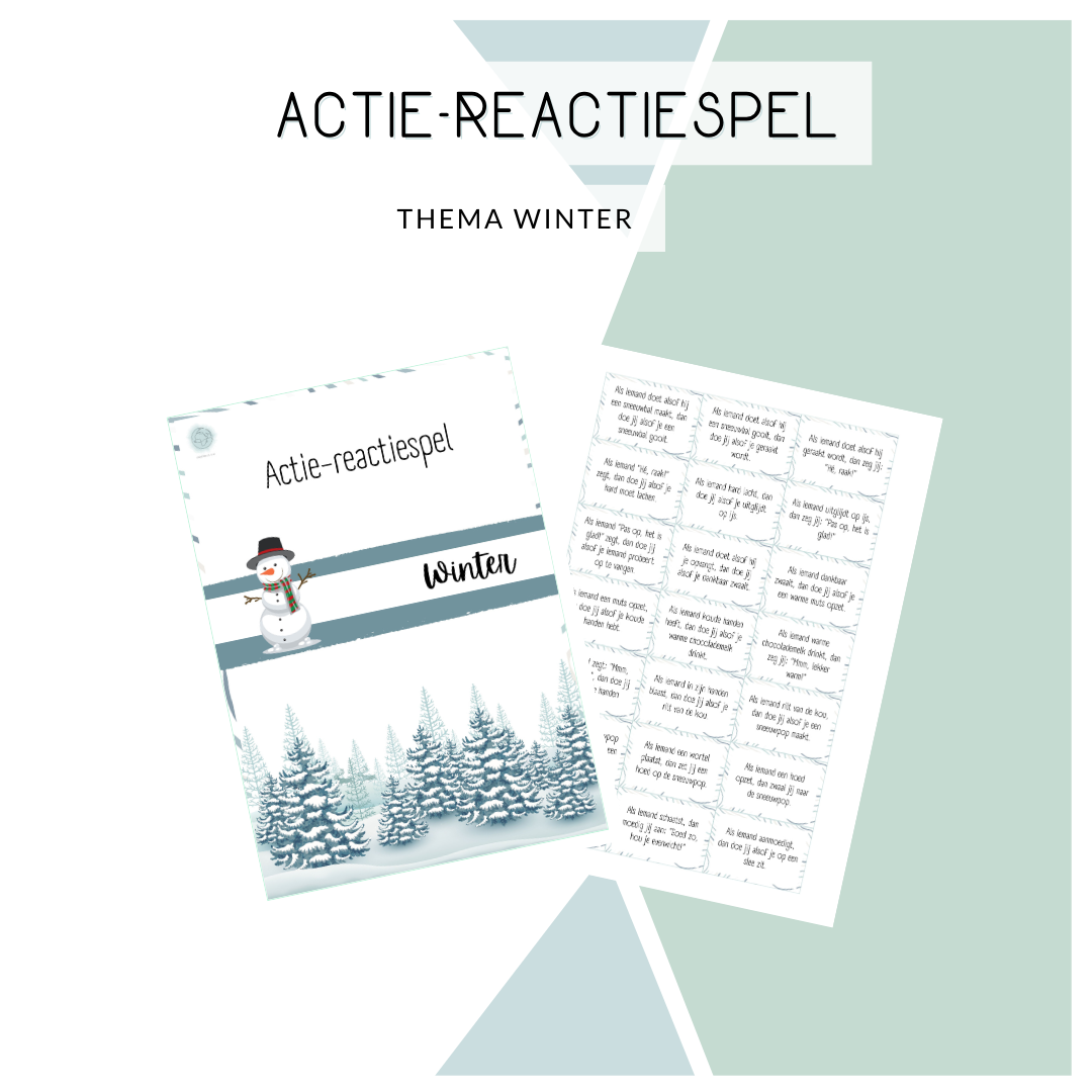 Actie-reactie spel - Thema: Winter