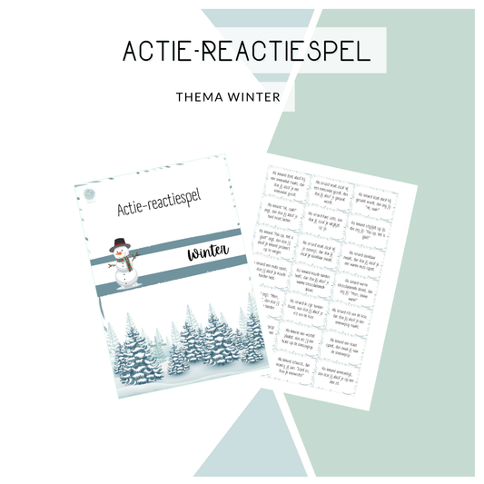 Actie-reactie spel - Thema: Winter