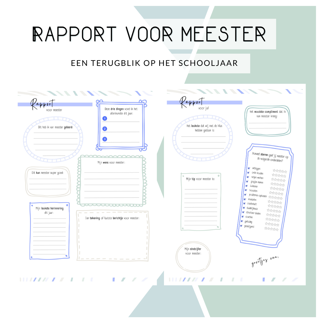 Rapport voor de meester