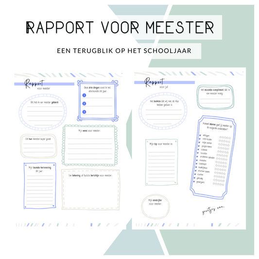 Rapport voor de meester