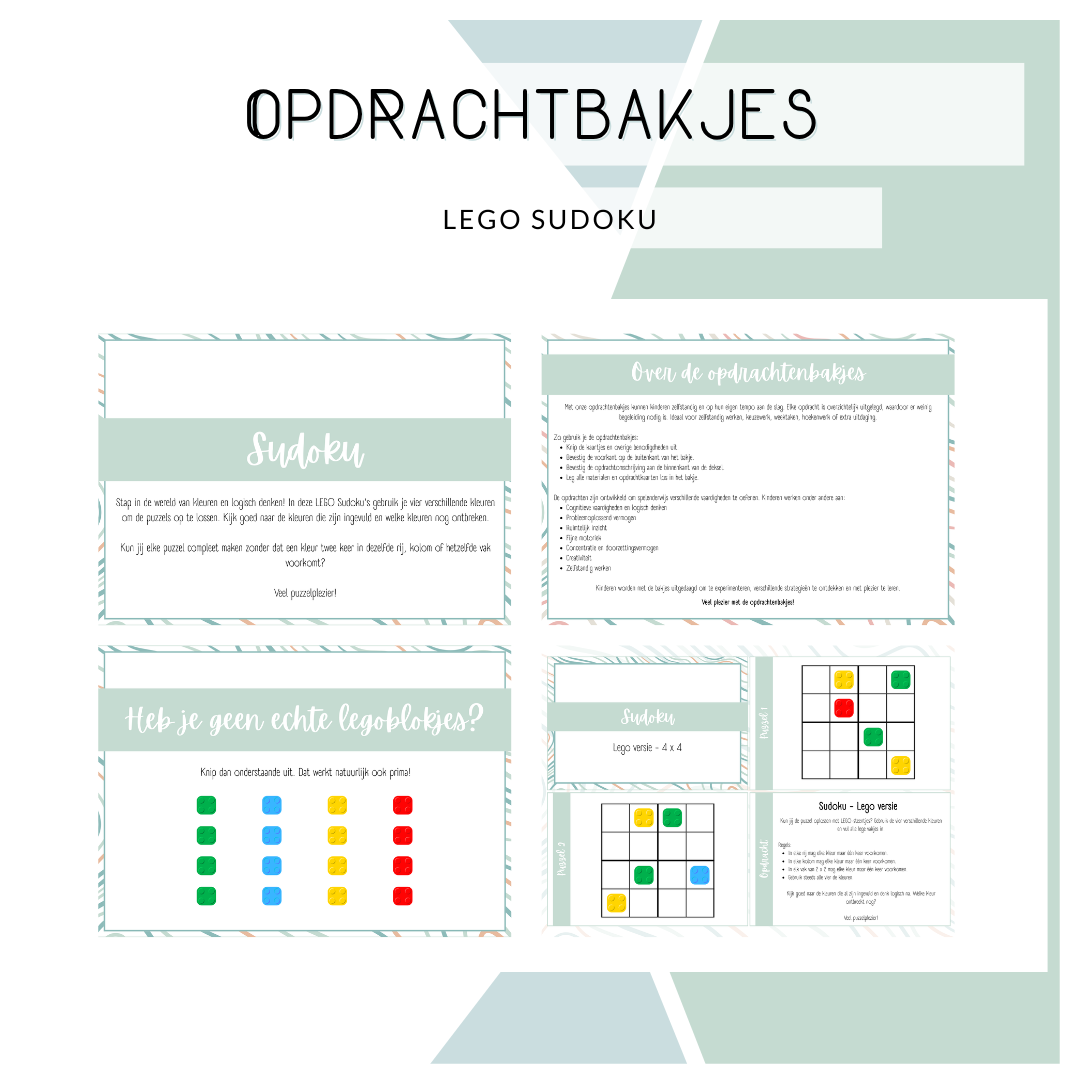 Opdrachtbakje - Lego sudoku (MB)