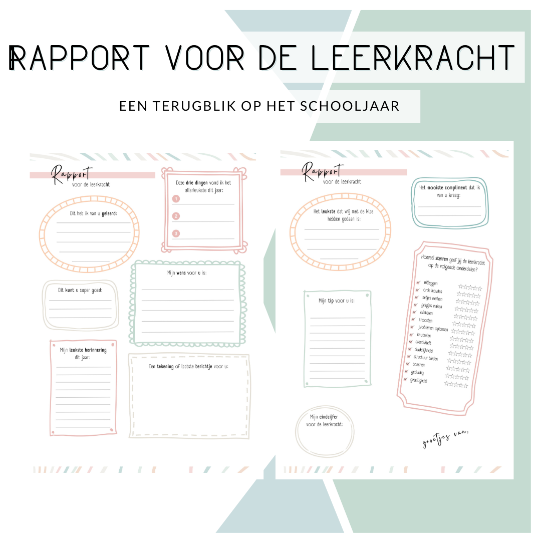 Rapport voor de leerkracht