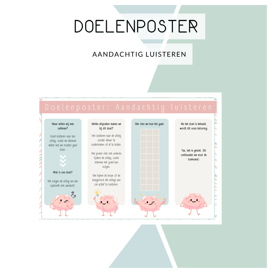 Doelenposter - Aandachtig luisteren