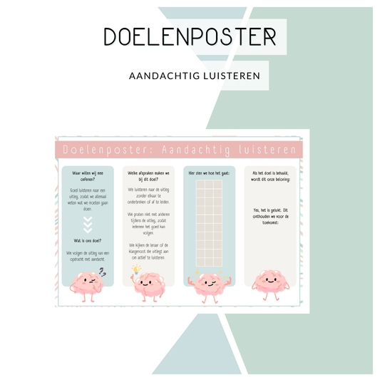 Doelenposter - Aandachtig luisteren