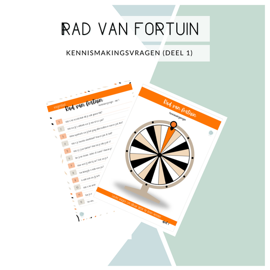 Rad van fortuin - Kennismakingsvragen deel 1