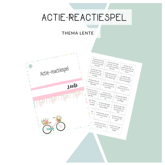 Actie-reactie spel - Thema: Lente
