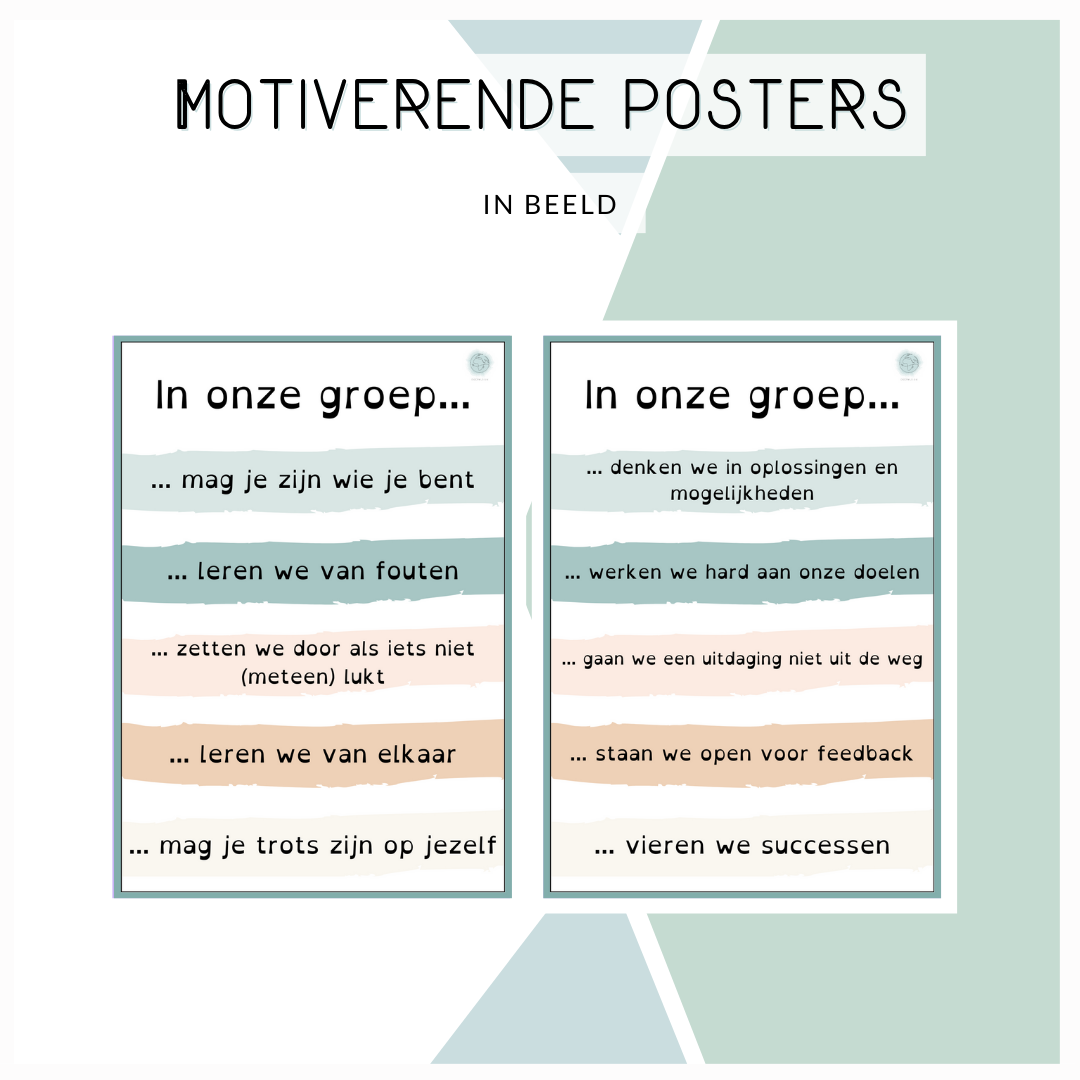 Motiverende posters (pastel)