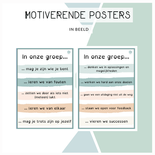 Motiverende posters (pastel)