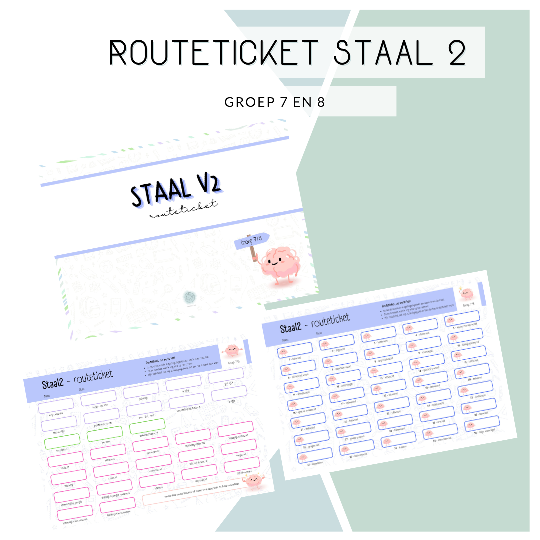 Routeticket STAAL versie 2 - Groep 7/8