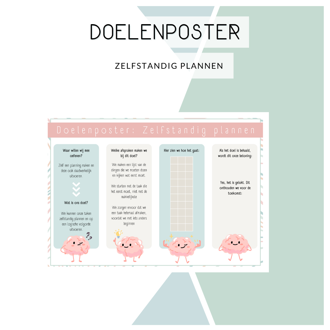 Doelenposter - Zelfstandig plannen