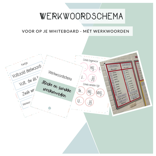 Werkwoordspelling whiteboard