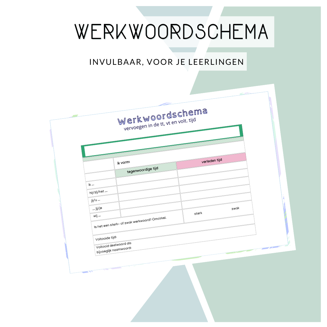 Werkwoordschema